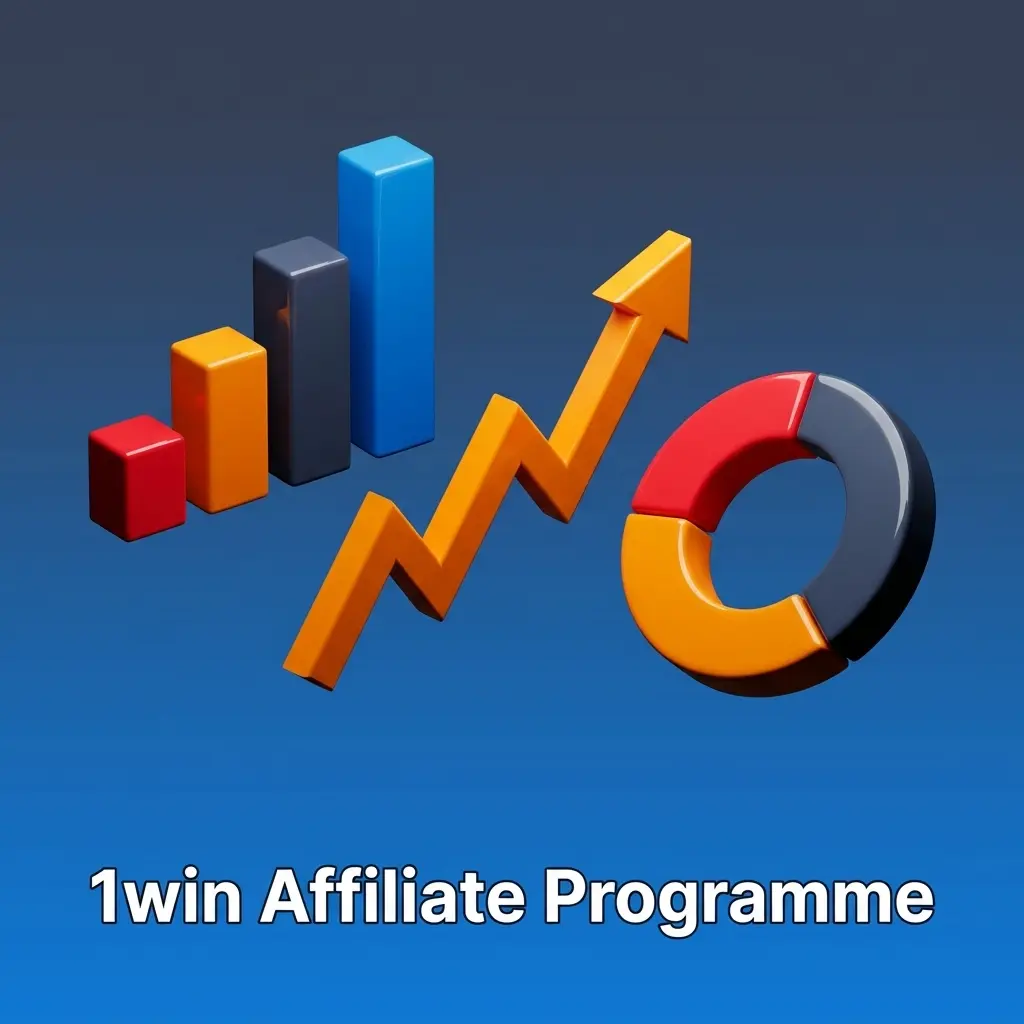 1win Partners affiliate programme dashboard showing revenue share commissions, tracking tools, and promotional creatives for marketers