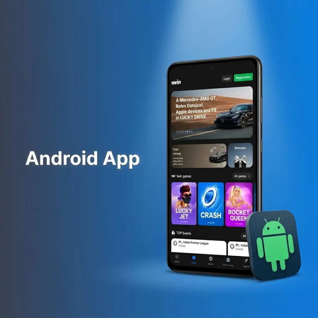 1win Android app APK download and installation steps on mobile device with Android 5.0 or higher