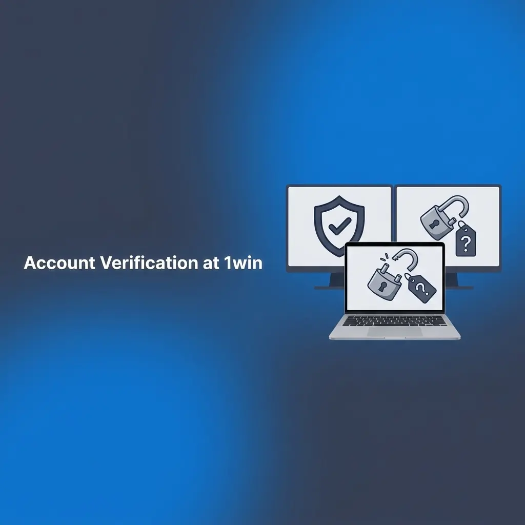 1win KYC account verification process showing ID document upload steps for withdrawal approval