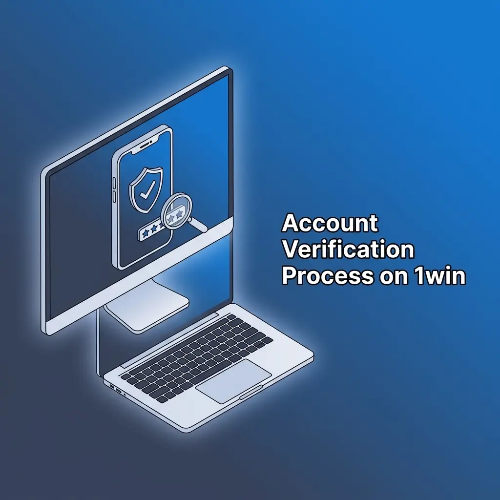 1win account verification process showing KYC steps including document upload, selfie check, and identity approval for withdrawals
