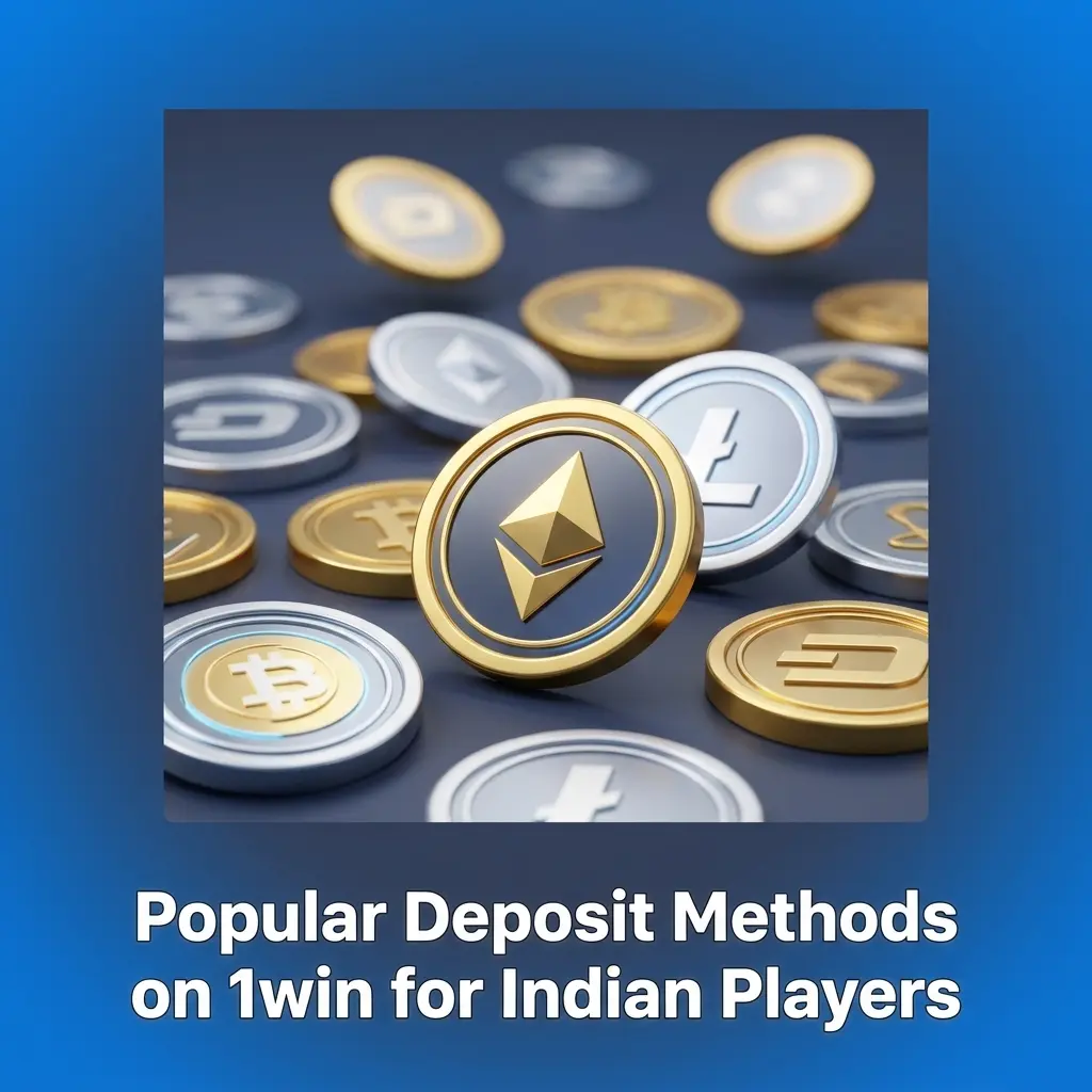 Popular 1win deposit methods for Indian players including UPI, PhonePe, GPay, crypto, and mobile wallets