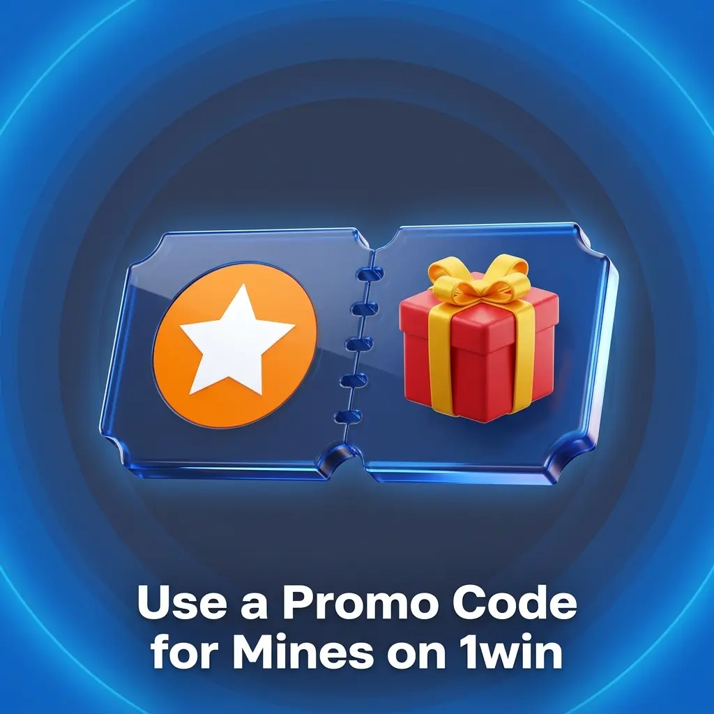 1win Mines promo code 1WBONUS entry field during registration to unlock welcome bonus package